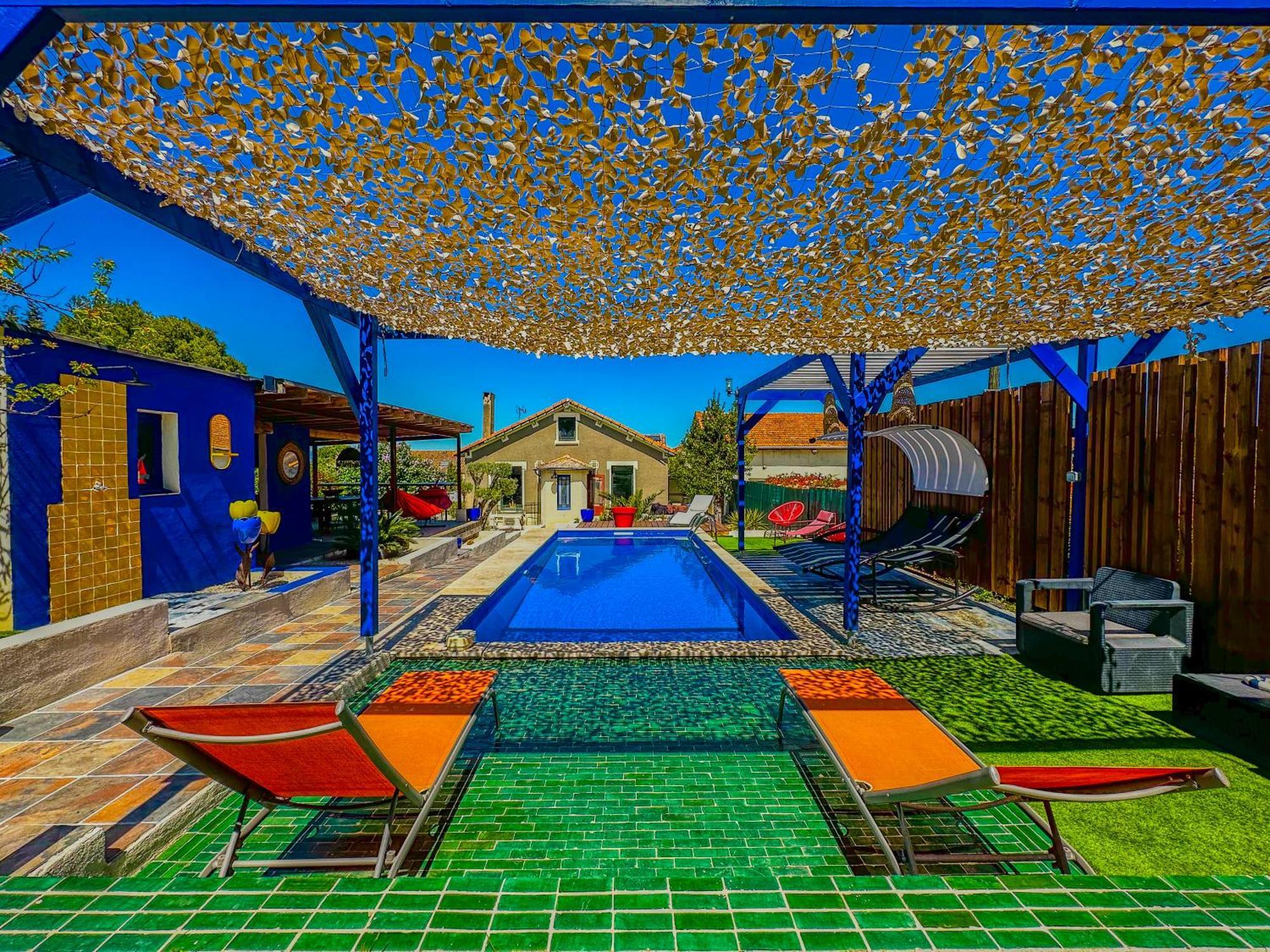 Loft Modern Avec Jardin Piscine Et Pool House Villa Lavalette Bagian luar foto