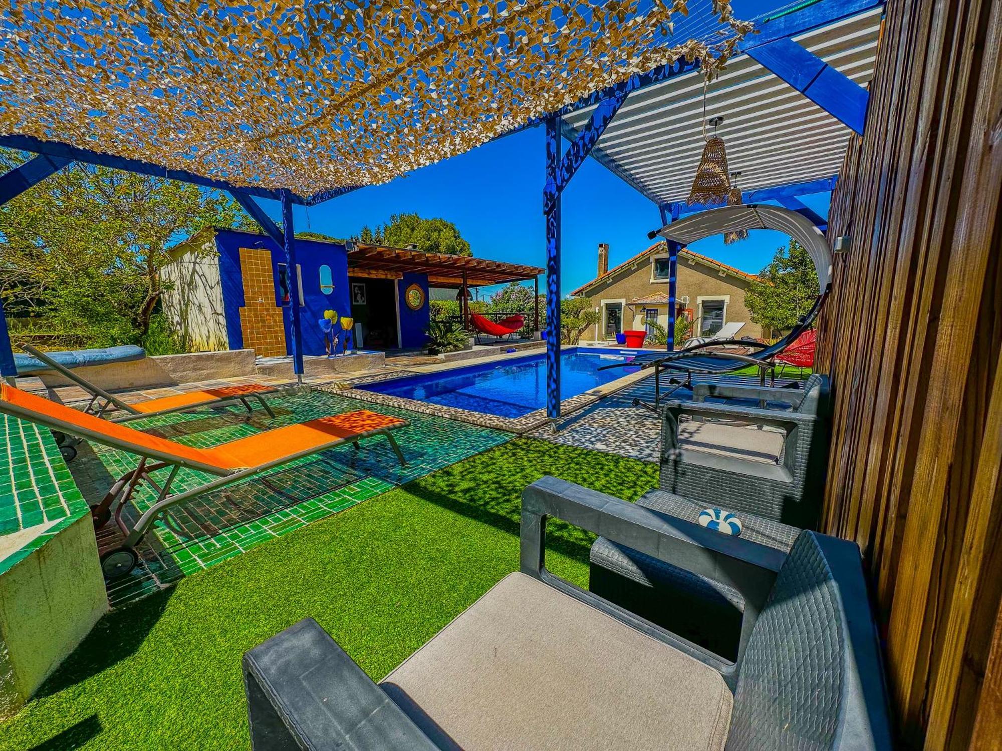 Loft Modern Avec Jardin Piscine Et Pool House Villa Lavalette Bagian luar foto